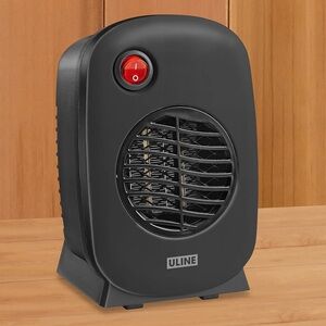Uline Desktop Space Heater Black | Mini Office Heater | NIB